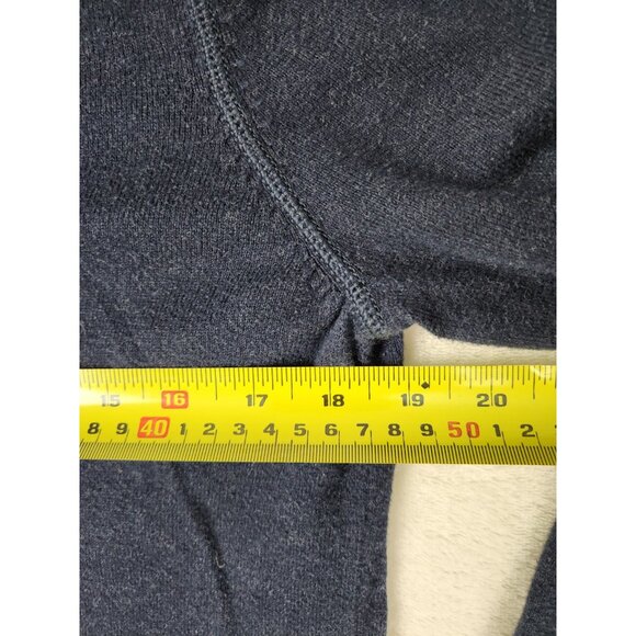 Abercrombie & Fitch Wool Cashmere Cotton Blend Sweater Mens L Blue Muscle Fit - Picture 12 of 13